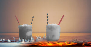 papierstrohhalm vs heißen kaffee gegen kalt und warm